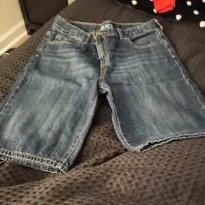 Place Dark Blue Denim Shorts